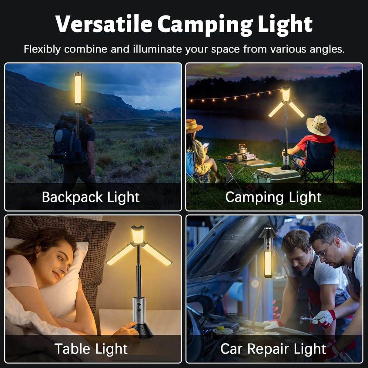 Rechargeable Multifunctional Camping Light YD-2324 | Camping Light | SASKA Trading