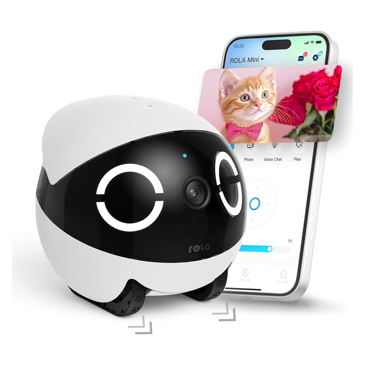 Rola Mini 2K Robot Camera for Pets with Mobile App by ENABOT | AI Robot | SASKA Trading