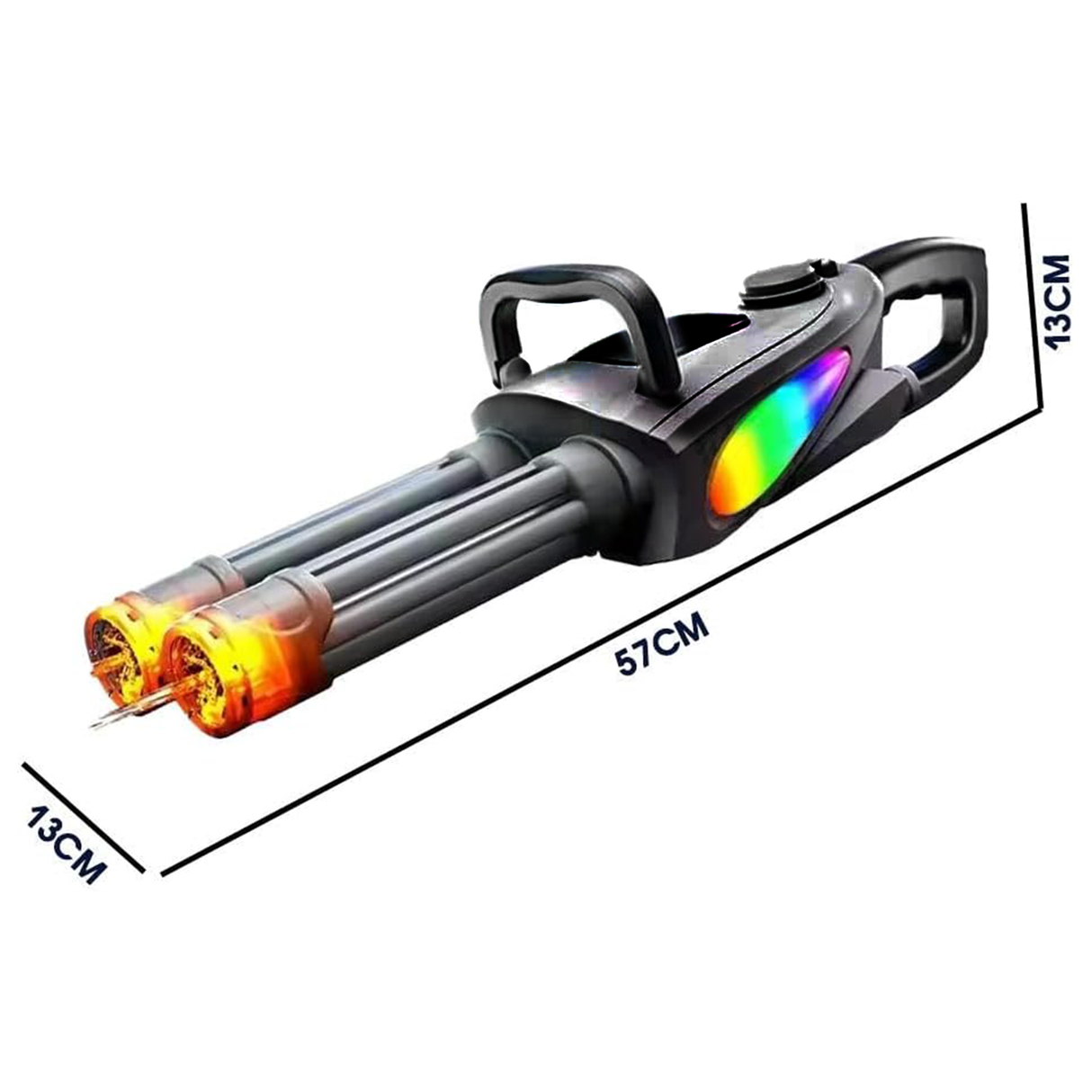 Rotary Barrel Water Gun with LED Light & Modular Battery | Water Gun | SASKA Trading