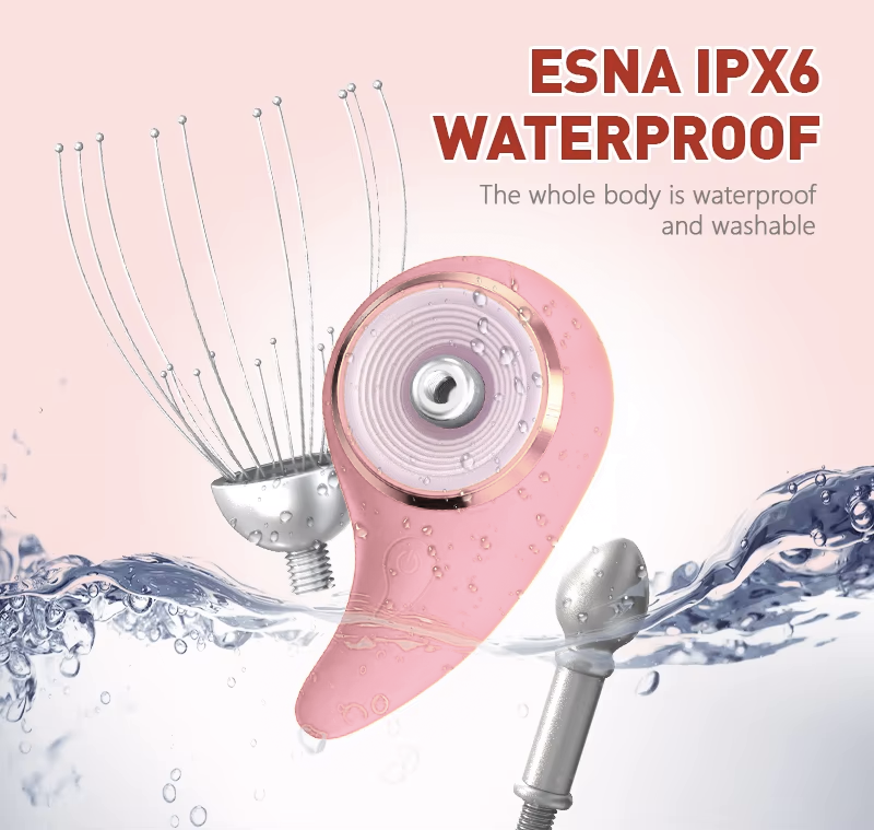 Electric Head & Point Massager - Rechargeable Handheld Scalp Massaging Device | Head Massager | SASKA Trading