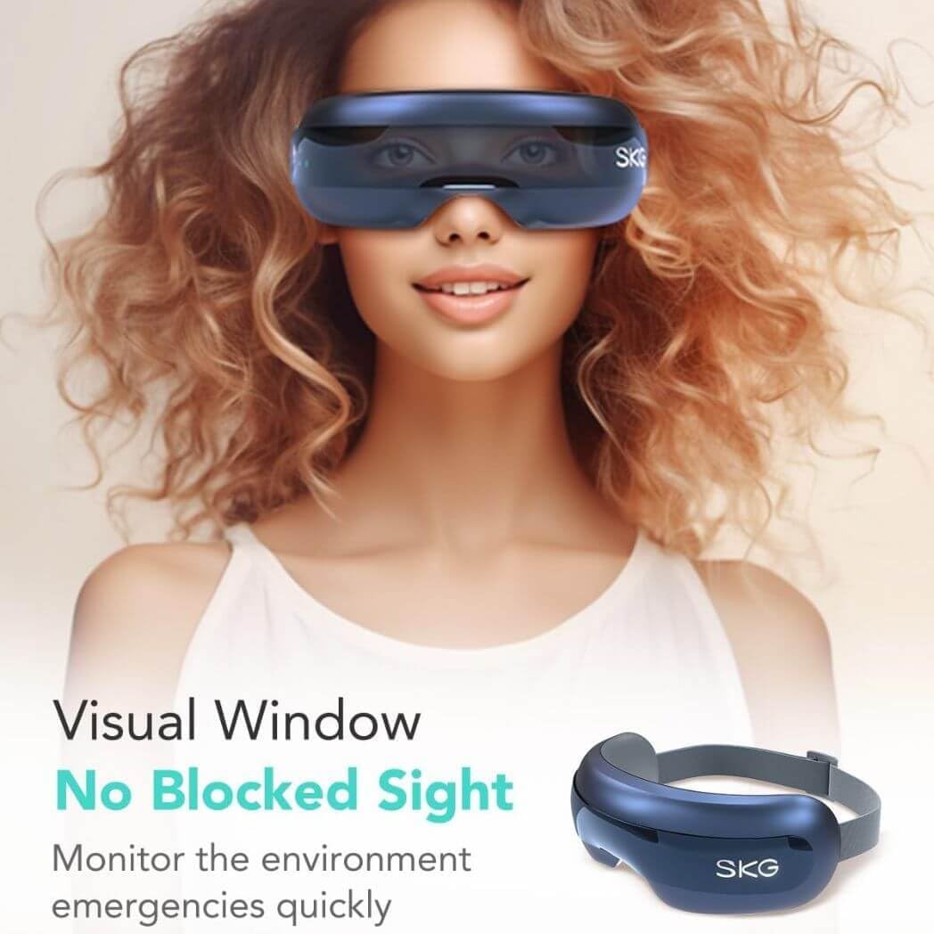 E3 PRO Heat Eye Massager with Speaker by SKG | Eye Massager | SASKA Trading