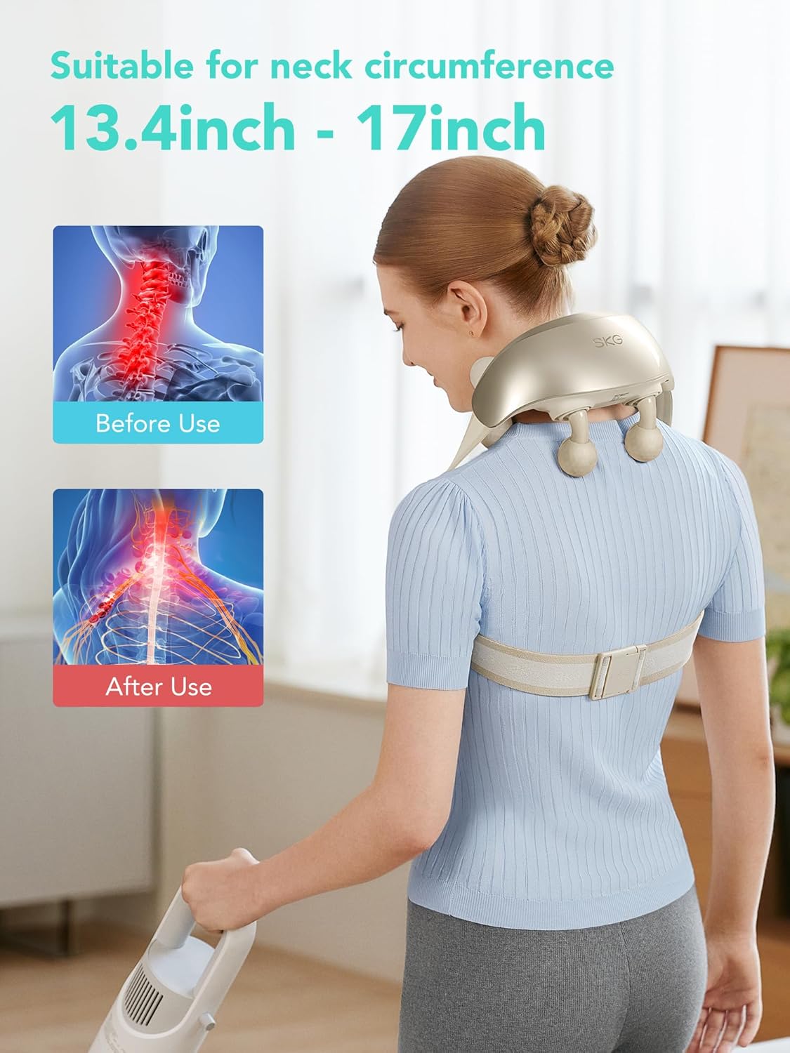 H7 Ultra Neck and Shoulder Shiatsu Massager by SKG | Massager | SASKA Trading