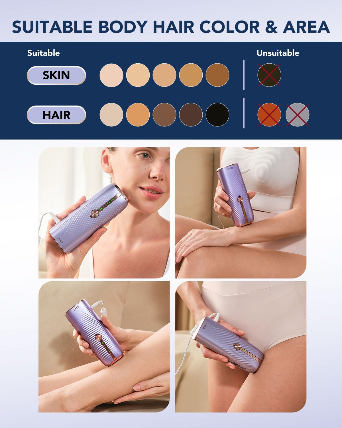 Laser Hair Removal Device by SKG | Laser Hair Removal | SASKA Trading