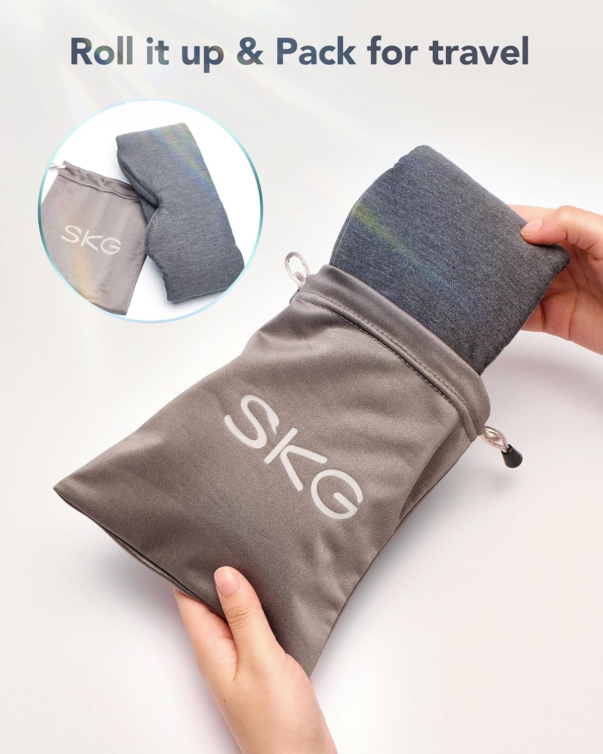 RESTore Pro Sleep Mask - 100% Light Blackout for Men Women by SKG | Eye Mask | SASKA Trading