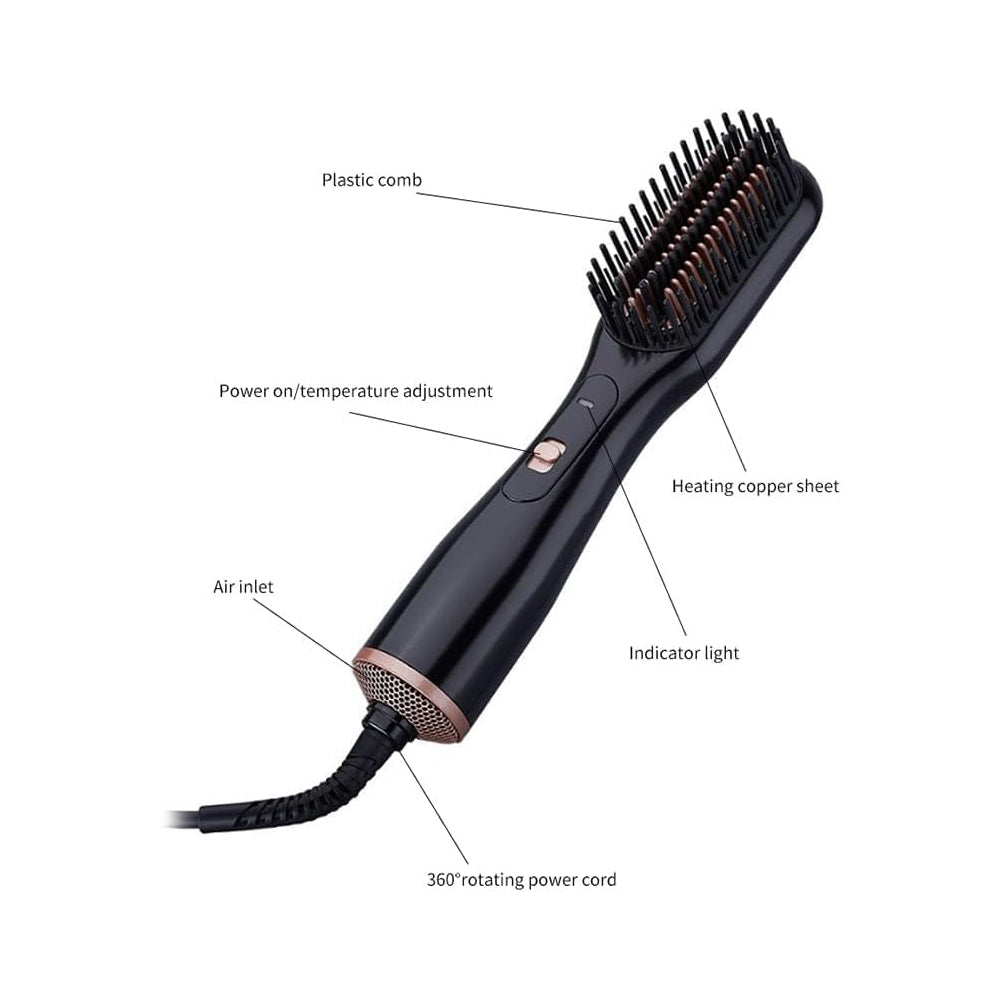 فرشاة تصفيف الشعر الاحترافية 3 في 1، مكواة فرد الشعر، ومكثف الشعر - تقنية أيونية من JOY