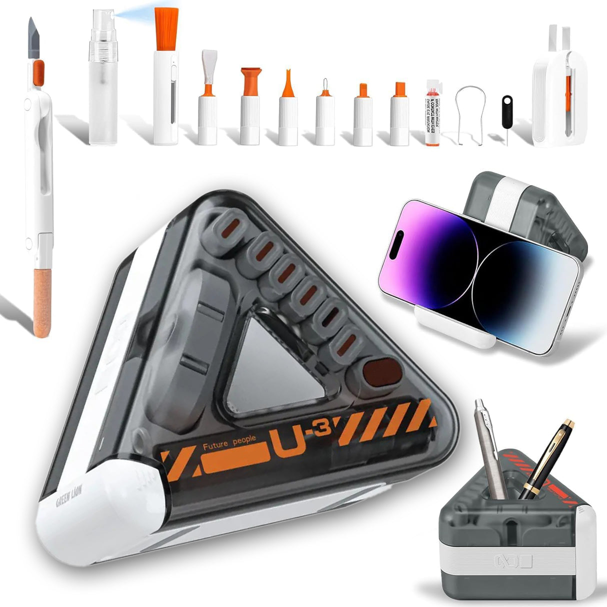 مجموعة تنظيف متعددة الاستخدامات، 22 في 1، للكاميرا ولوحة المفاتيح والشاشة من Green Lion