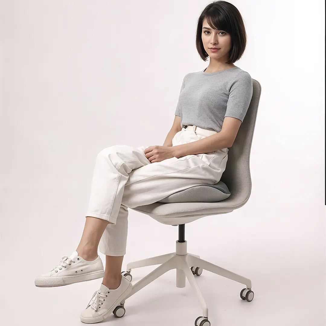 Ergoflex Seat Cushion, Memory Foam Support, 150kg Capacity, Durable Fabric by Green Lion