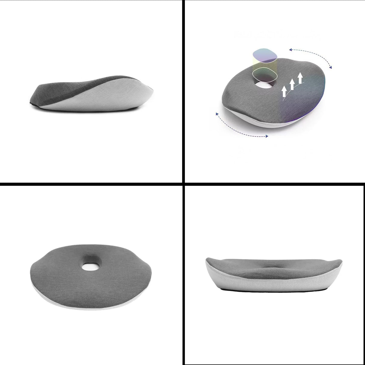 Ergoflex Seat Cushion, Memory Foam Support, 150kg Capacity, Durable Fabric by Green Lion