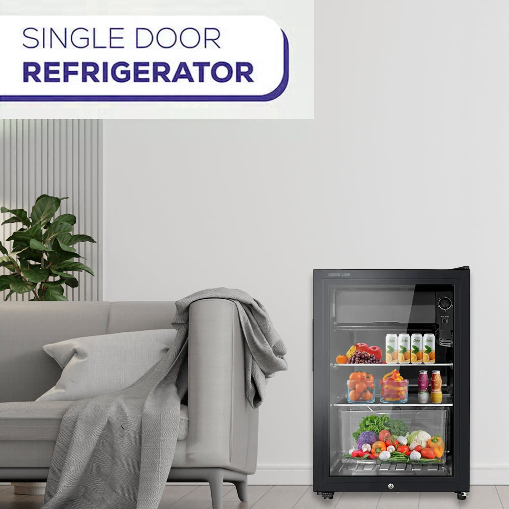 63L Compact Mini Refrigerator with Quiet R600a Cooling for Bedrooms, Offices & Small Spaces by Green Lion