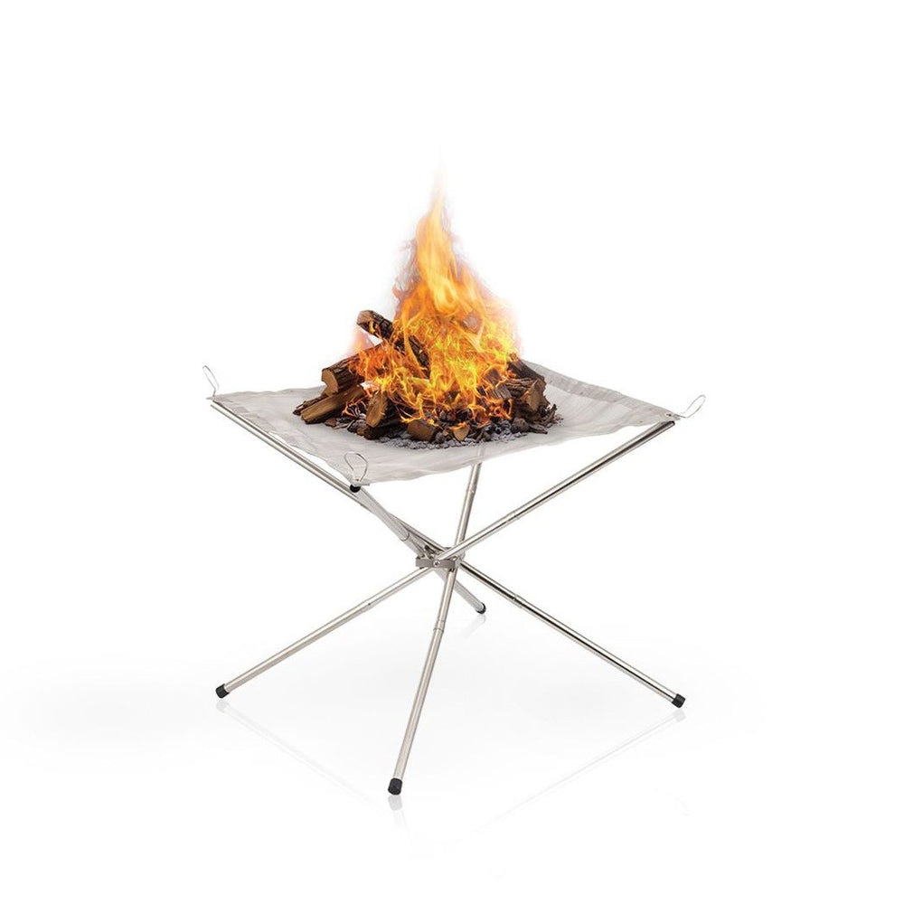 Portable Outdoor Camping Fire Pit, 22", With Bag, Stainless Steel Stand by Green Lion