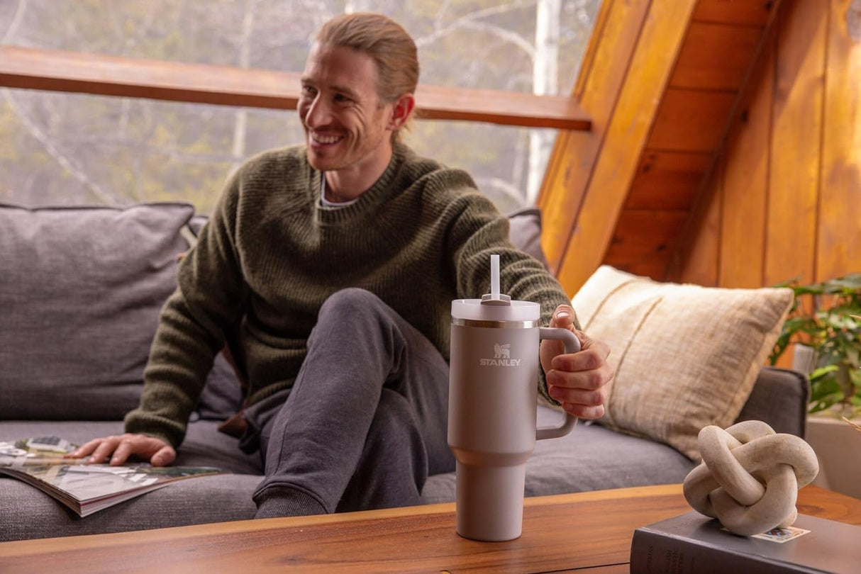 Stainless Steel Insulated Tumbler 1.18L with Lid and Straw | Bottle | SASKA Trading