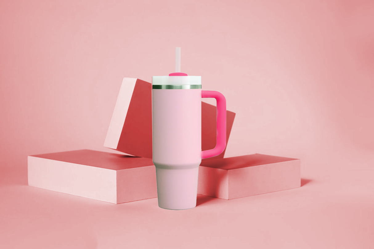 Stainless Steel Insulated Tumbler 1.18L with Lid and Straw | Bottle | SASKA Trading