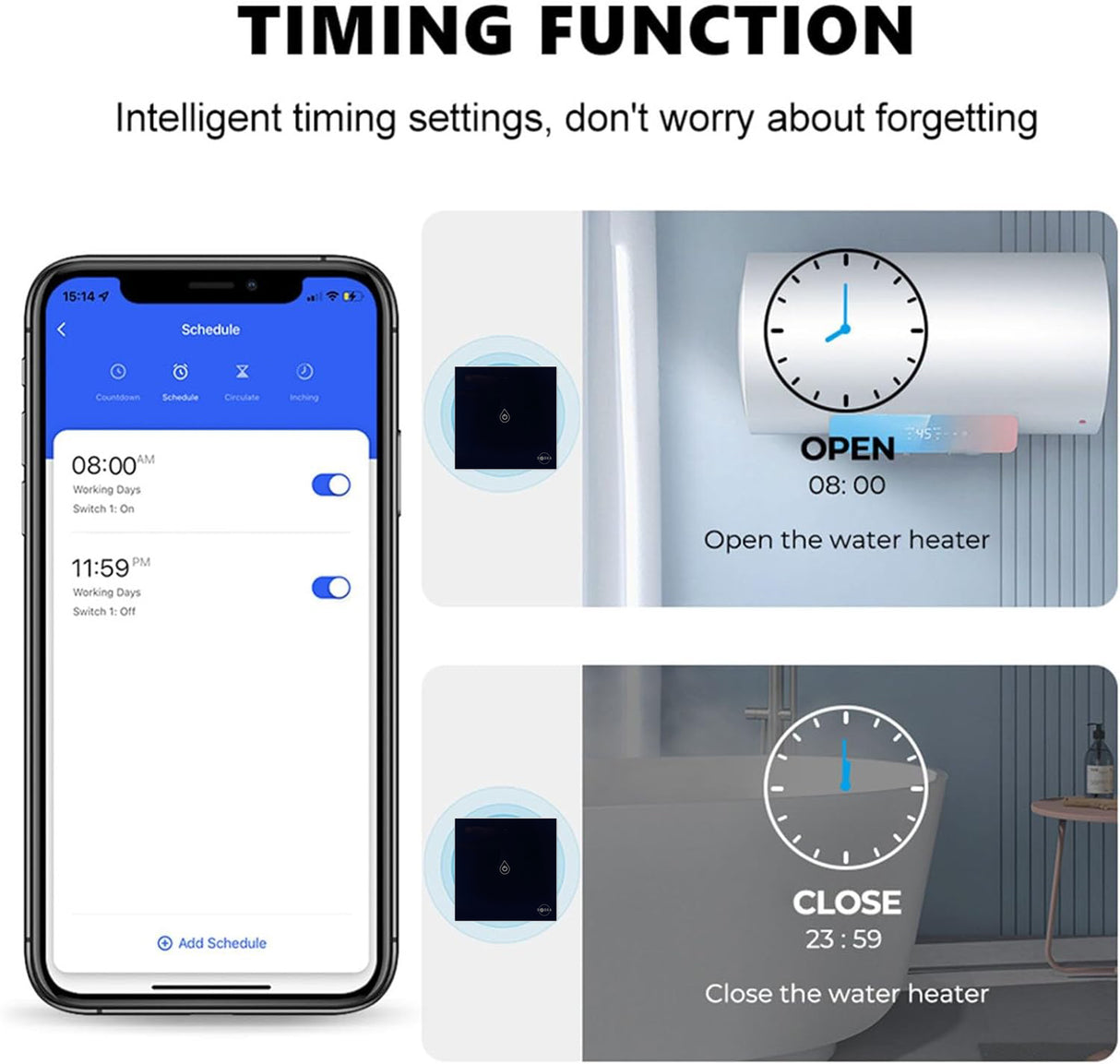 Saska Smart Water Heater Switch | Smart Switch | SASKA Trading