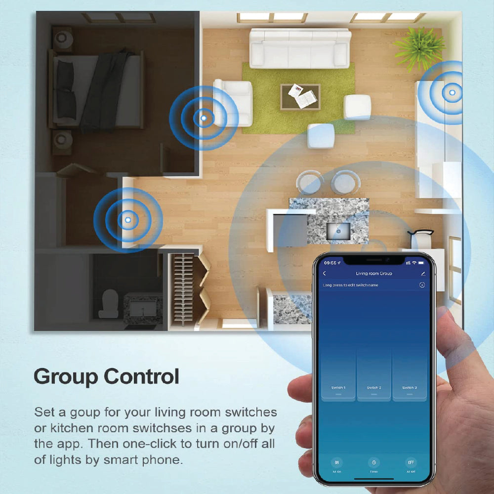 Smart Light Switch SJ-01 by SASKA | Smart Switch | SASKA Trading