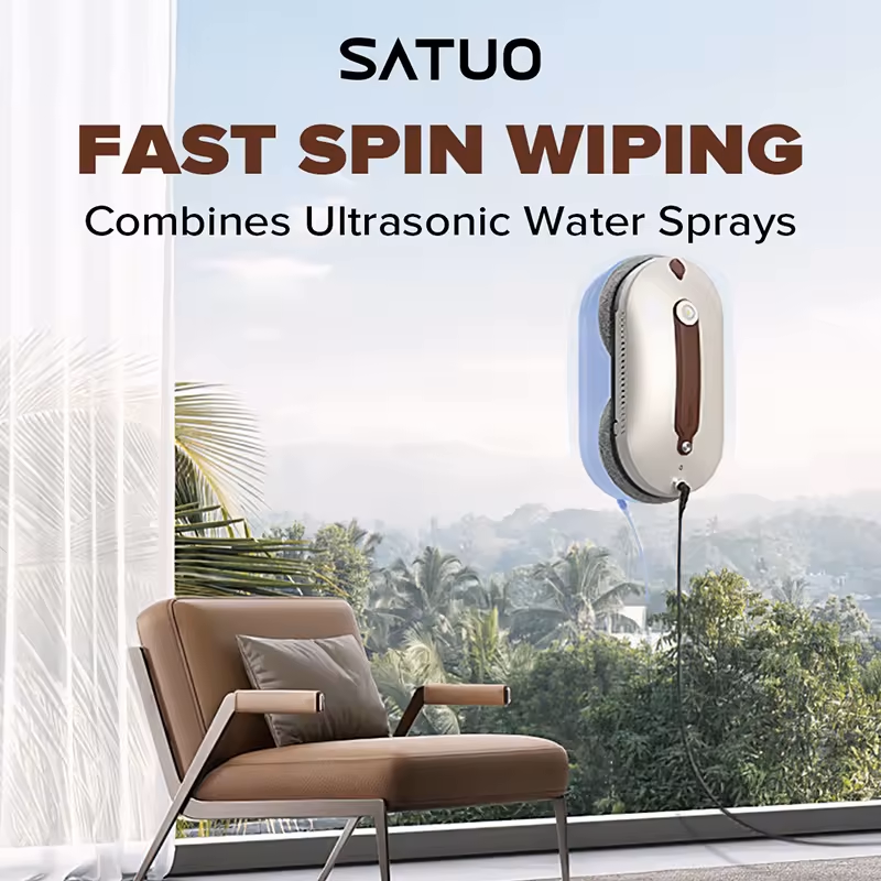 SATUO PRO Smart Window Cleaner Robot | Window Cleaner | SASKA Trading