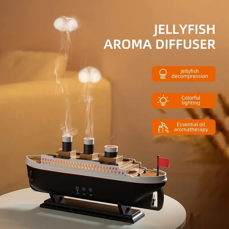 Ship Shape Oil Humidifier 250ml Remote Control | Humidifier | SASKA Trading