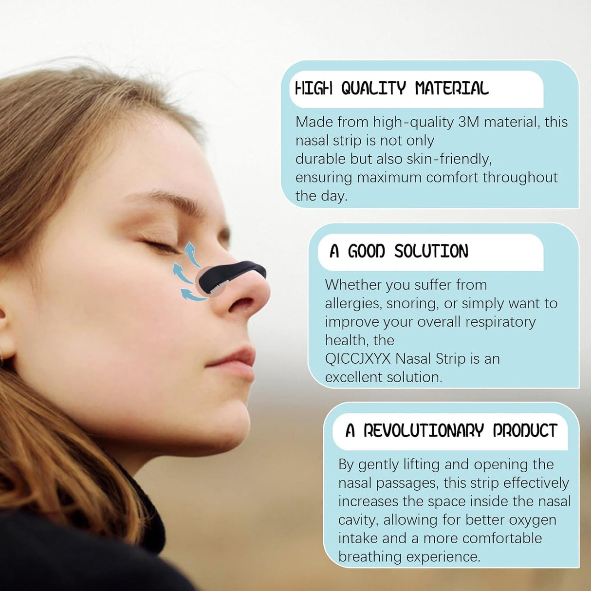 Breathing Nasal Strips Set for Sleep and Sport (Starter Kit) | Nasal Dilator | SASKA Trading