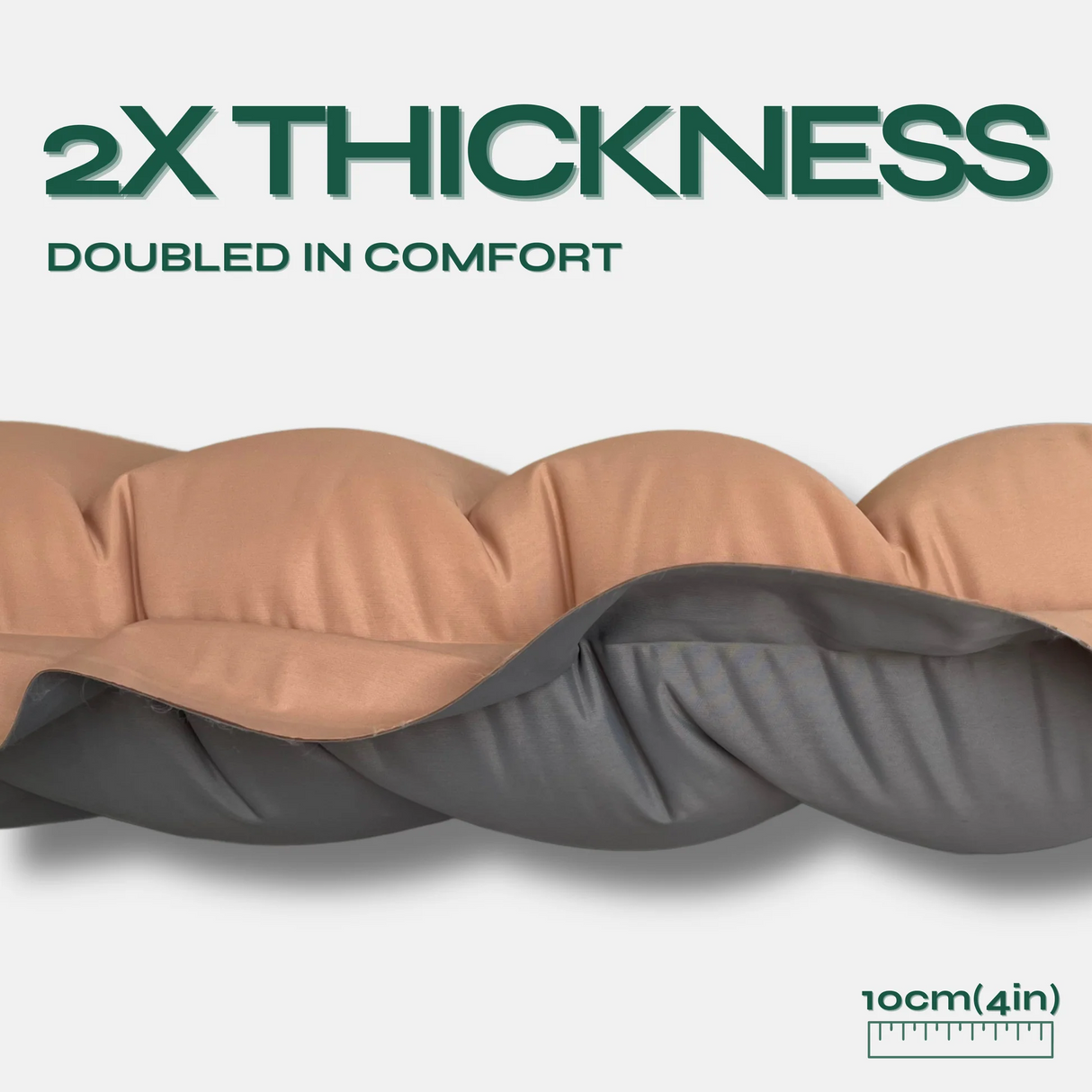 مرتبة هوائية قابلة للنفخ ناعمة للتخييم والسفر - وسادة نوم مريحة للنزهات والمشي لمسافات طويلة والمنزل