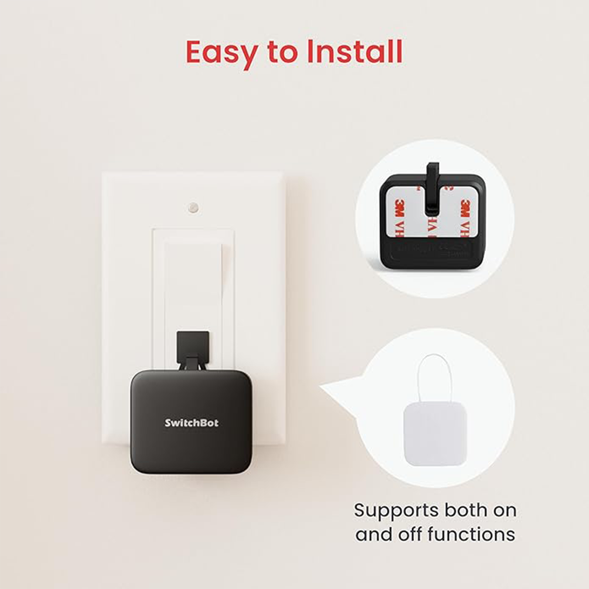 Smart Button S1 for Switch On / Off by SwitchBot