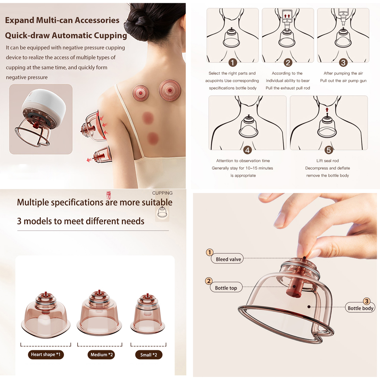 Smart Cupping Therapy Kit Automatic and Manual Set by TechLove | Massager | SASKA Trading