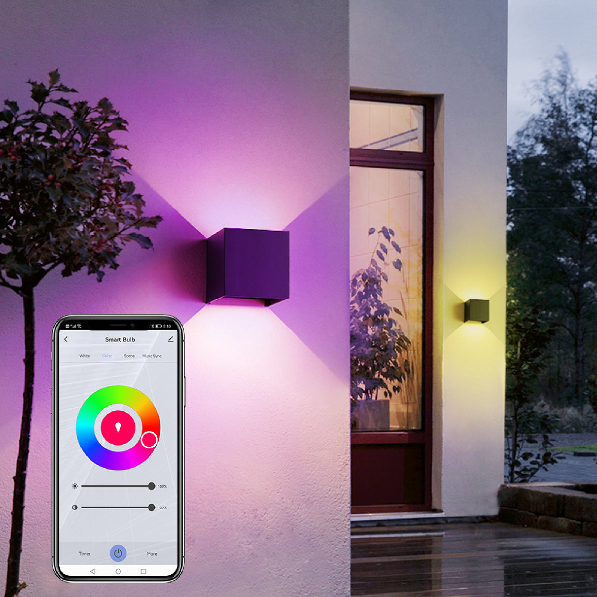 Smart Outdoor Wall Light 6W | Smart Light | SASKA Trading