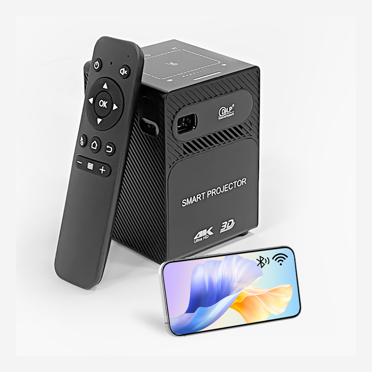 Smart Projector P18 4K – Android Projector with 2GB RAM, 32GB Storage, Ultra HD Home Cinema