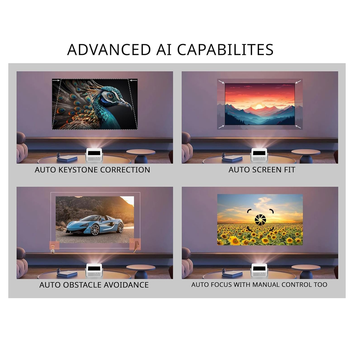 Touch Screen Tablet Projector Full HD 1080p | Projector | SASKA Trading