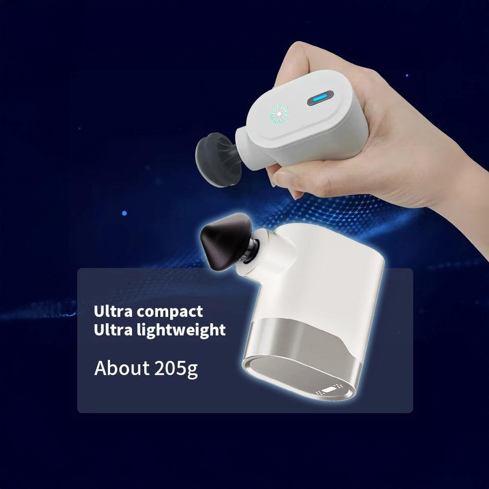 مسدس تدليك محمول صغير الحجم P5 - قابل لإعادة الشحن بحجم الجيب - علاج اهتزازي لاستعادة العضلات