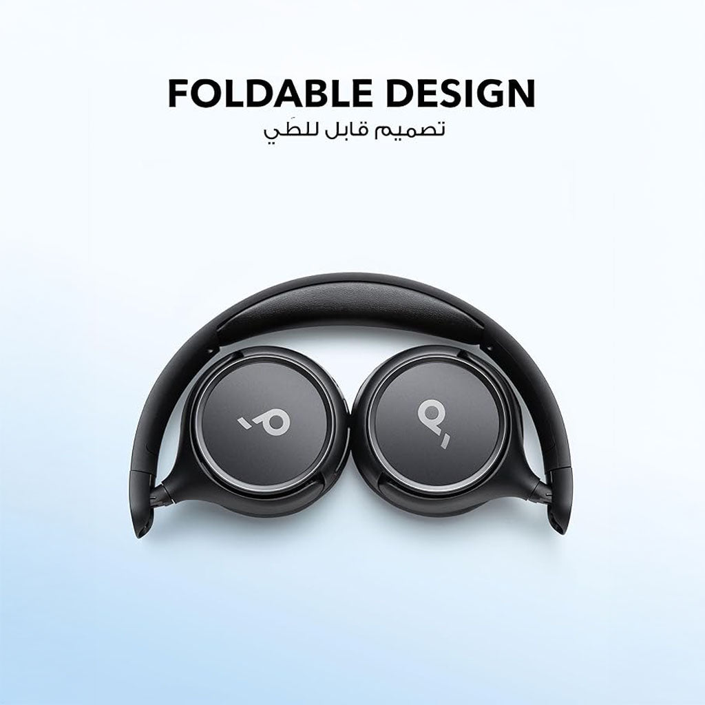 سماعات رأس لاسلكية فوق الأذن H30i – بطارية تدوم حتى 70 ساعة، تصميم خفيف للغاية، بلوتوث، وتخصيص الصوت عبر التطبيق (EQ) من Soundcore by Anker