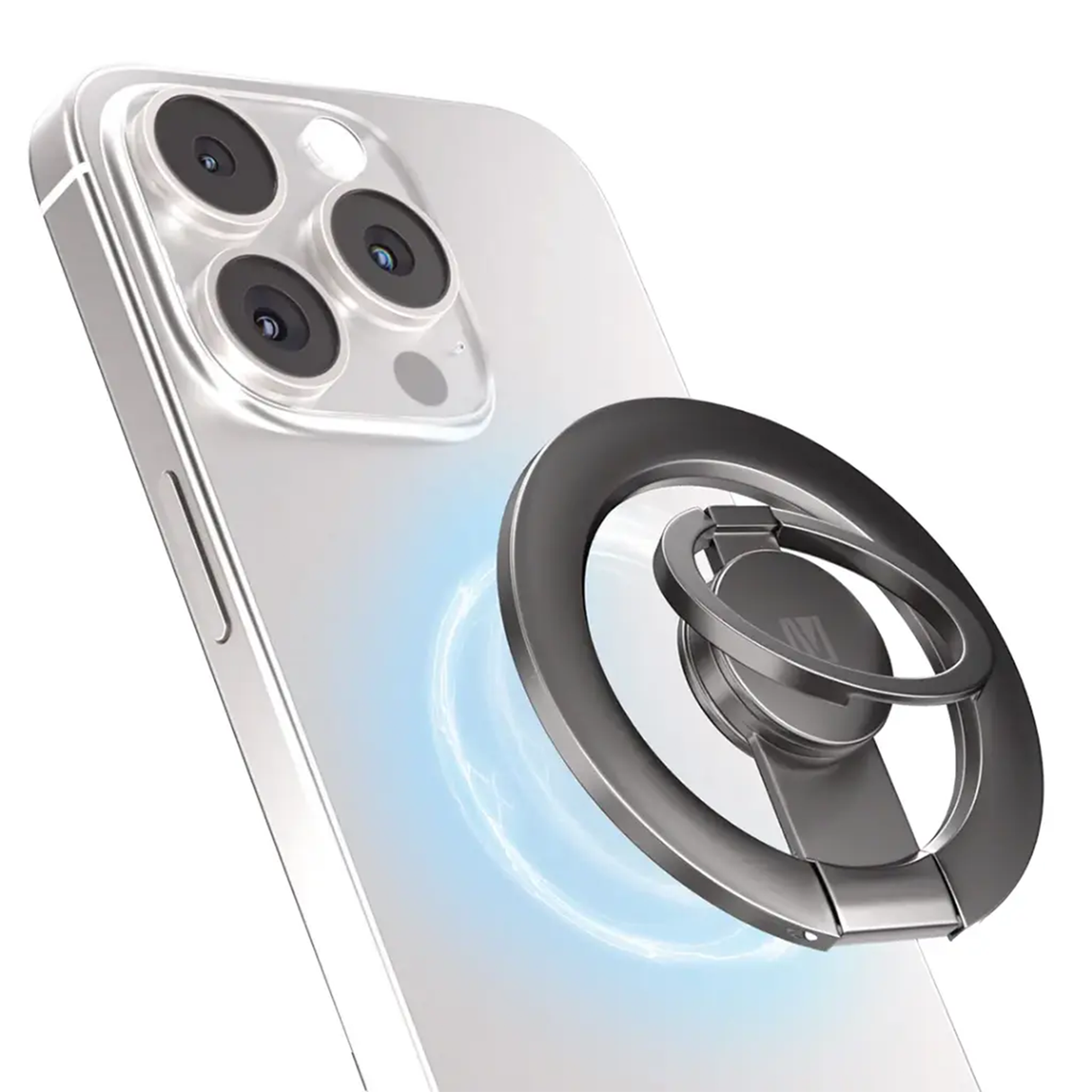 SpinGrip Magnetic Phone Grip & Holder – 360° Rotating Magnetic Stand by Levelo