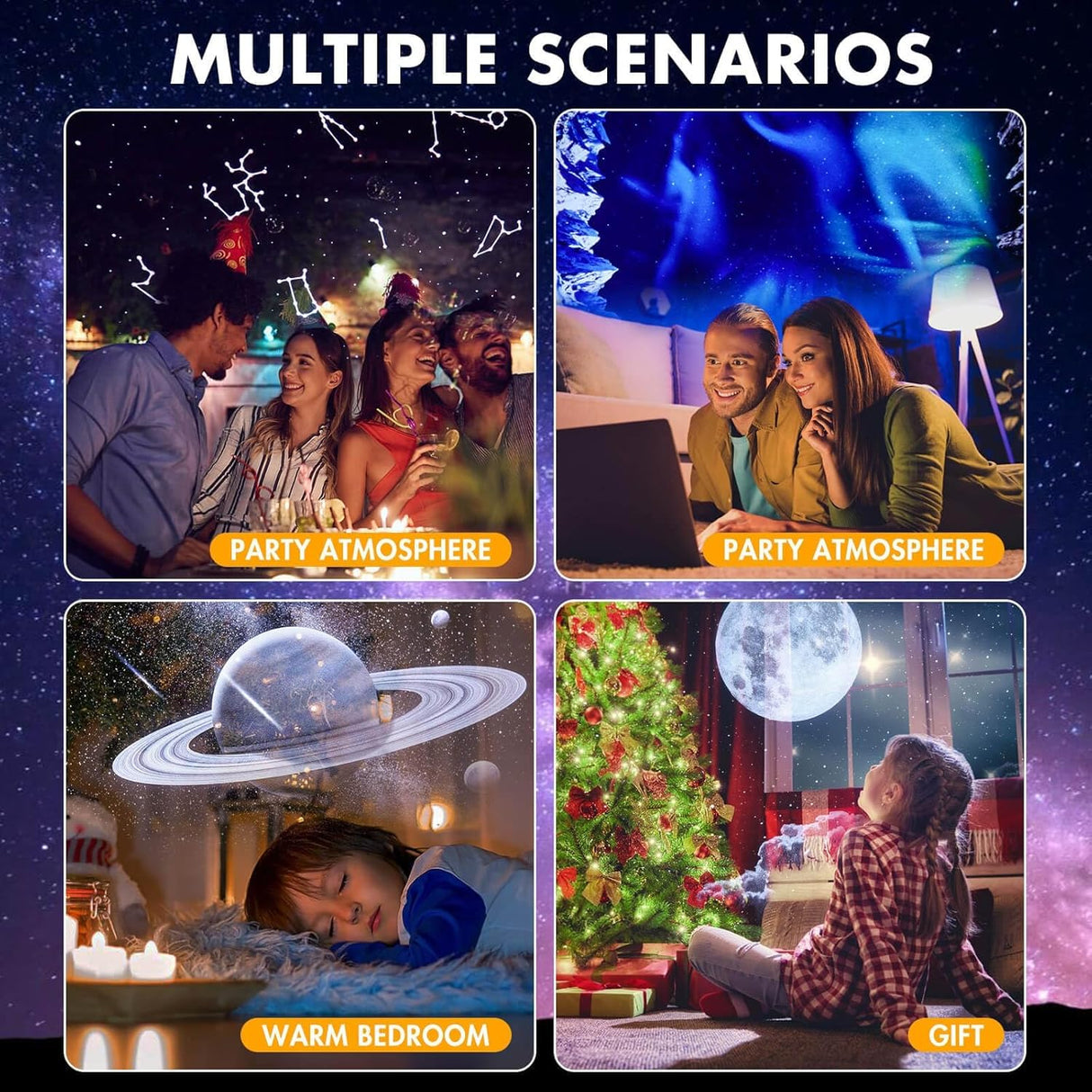 Star Vision Projector S02 Table Lamp and Speaker | Projector | SASKA Trading