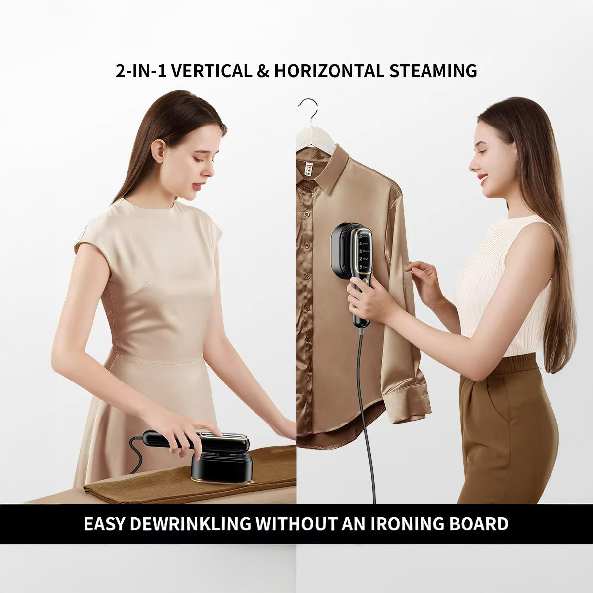 Handheld Clothes Steamer – Fast 15s Heat-Up, 5 Modes, Leakproof & Lightweight and Portable | Steam Iron | SASKA Trading