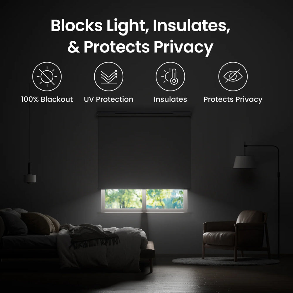 Smart Roller Shade 110cm - 140cm by SwitchBot