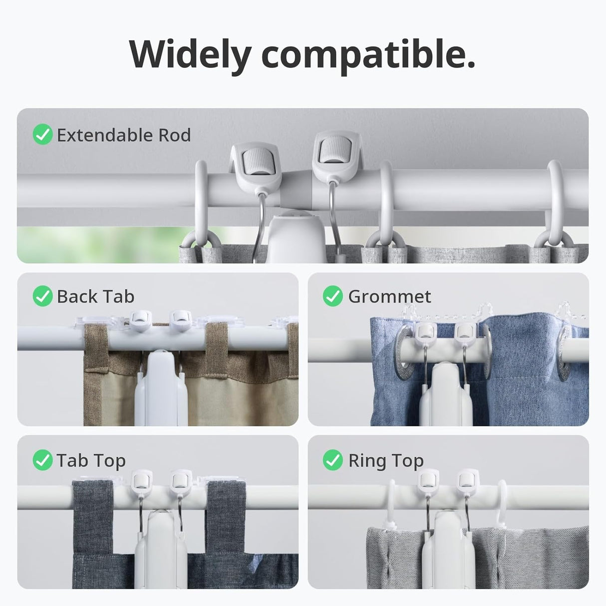 Curtain 3 Rod Smart Automatic Curtain Opener by SwitchBot | Smart Accessories | SASKA Trading