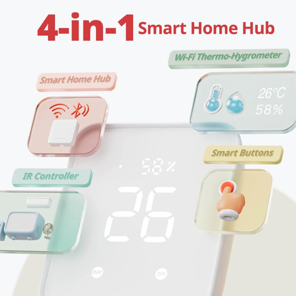 Hub-2 Smart Wi-Fi Remote Control Hub by SwitchBot | Smart Hub | SASKA Trading