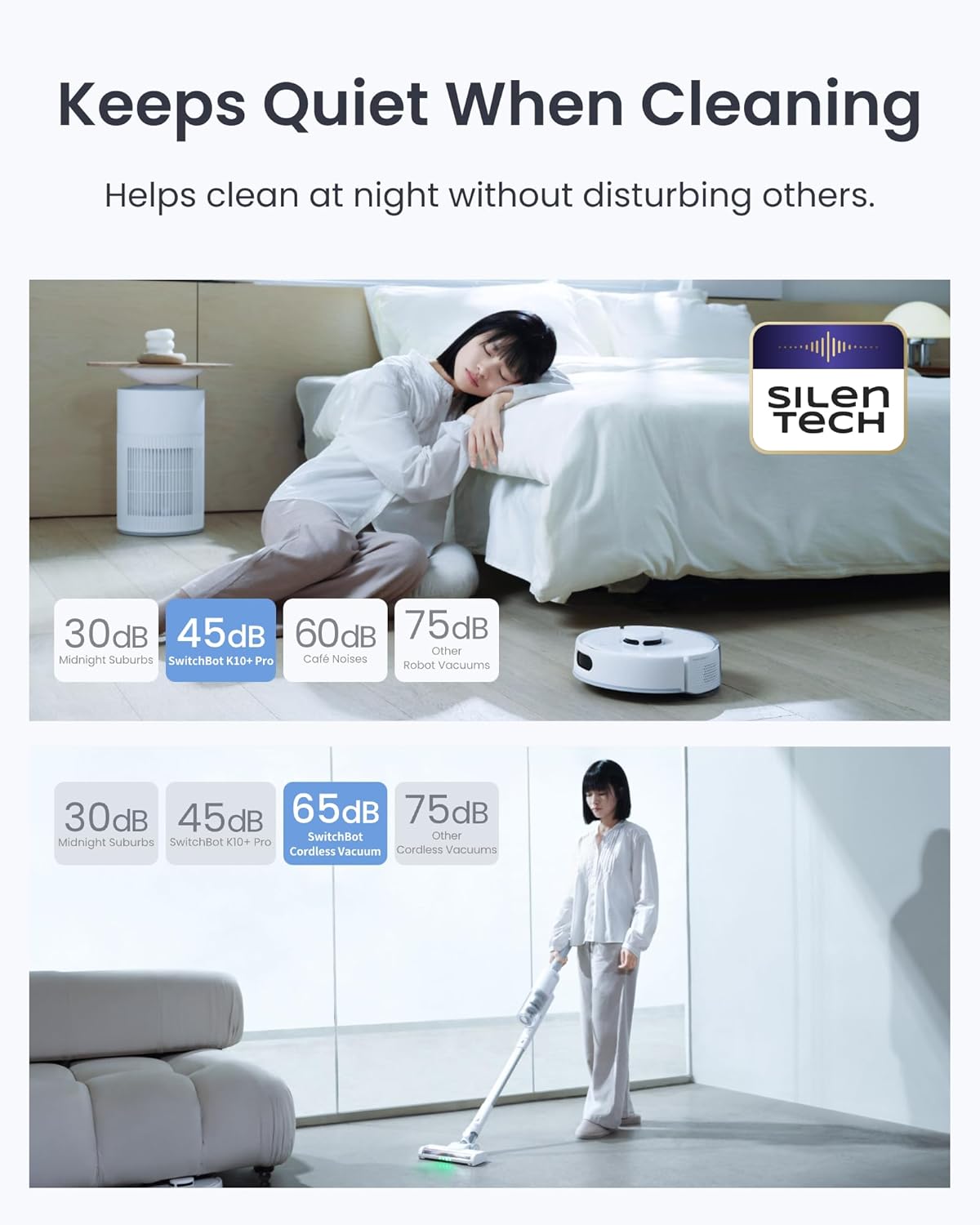 Robot Vacuum and Cordless Vacuum Cleaner K10+ Pro Combo by Switchbot | Vacuum Cleaner | SASKA Trading