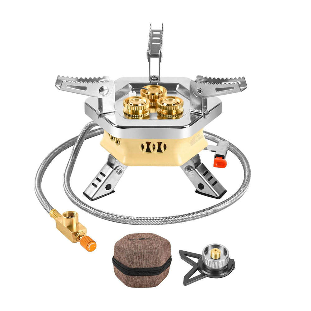 Portable Camping Gas Stove 3 Burner TC-DF-10 by TAKU Murano | Gas Stove | SASKA Trading