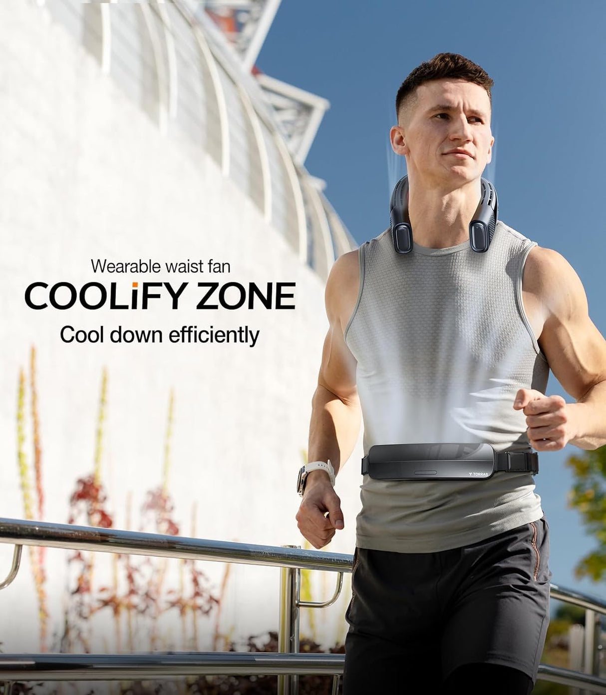 TORRAS COOLiFY ZONE Wearable Waist Belt Fan | Wearable Cooling Fan | SASKA Trading