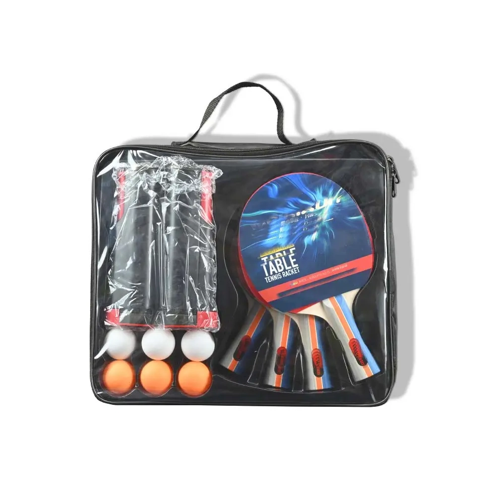 Table Tennis Racket Set of 4 Rackets Net and 6 Balls by Weinixun | Table Tennis | SASKA Trading