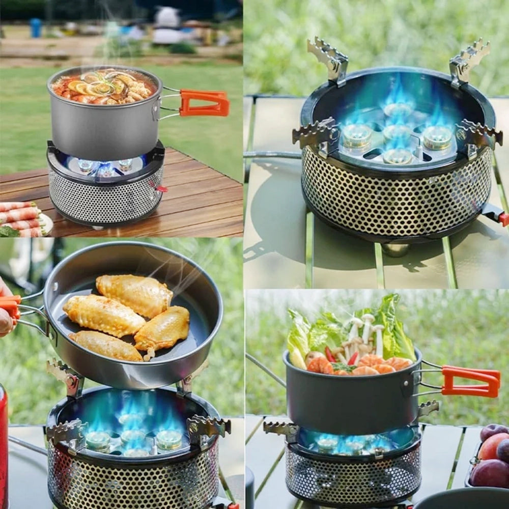 موقد غاز TC-DF-8 محمول للتخييم مزود بستة شعلات من TAKU Murano