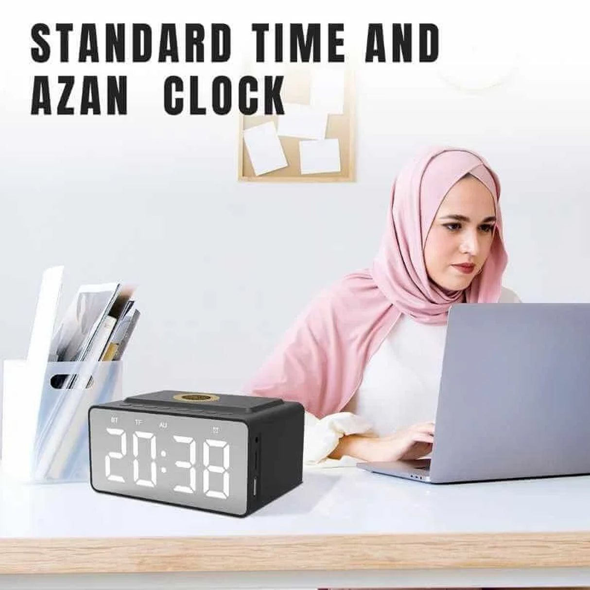 HD Quran Speaker with Azan Clock – 16 Reciters 18 Language Translation Word-by-Word and Tafseer by Telawah