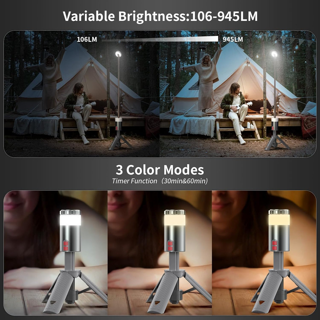 Multifunctional Telescopic Camping Light | Camping Light | SASKA Trading
