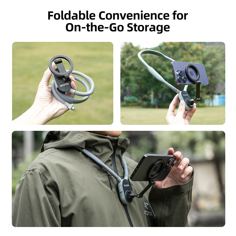Smartphone Magnetic Neck Holder by Telesin | Phone Holder | SASKA Trading