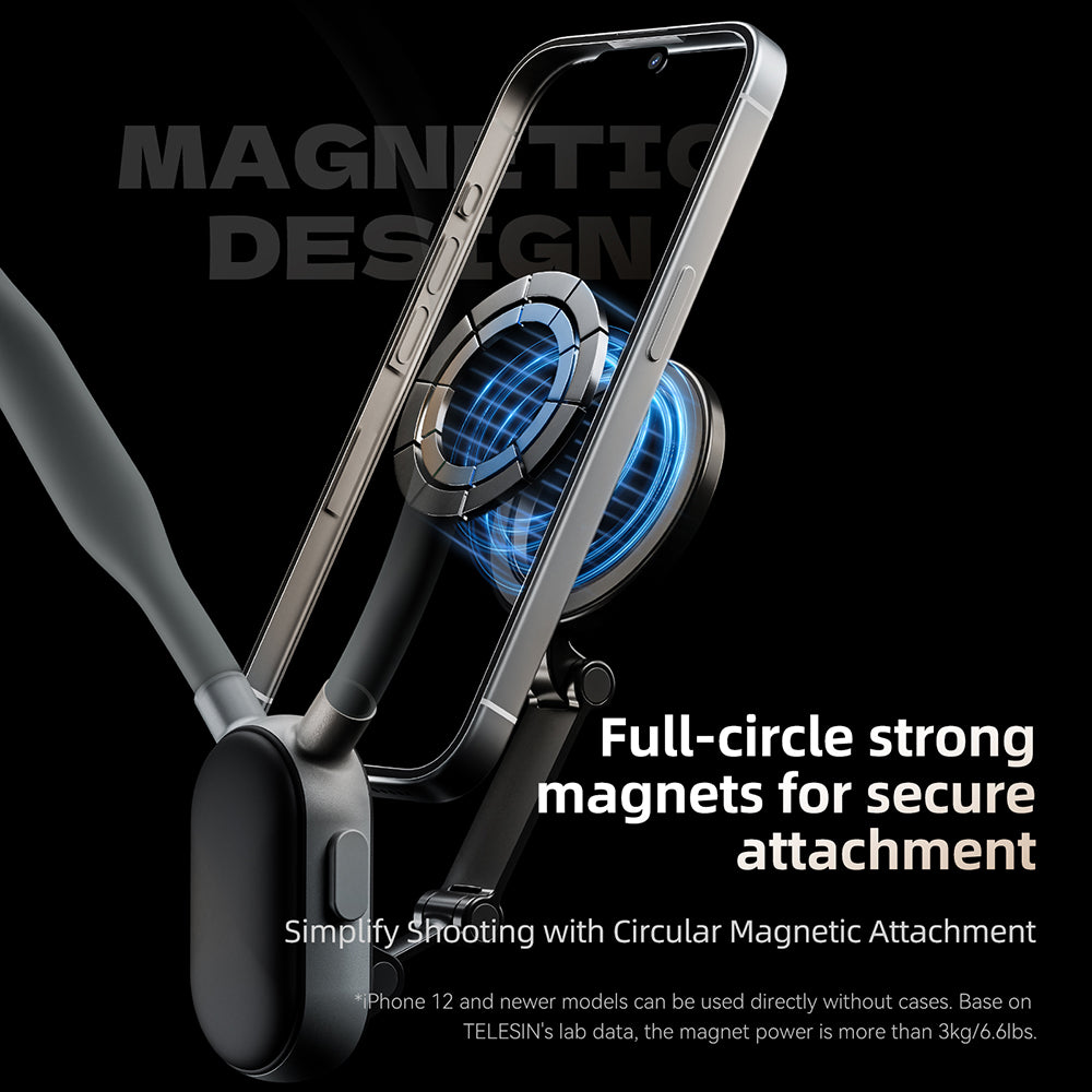 Smartphone Magnetic Neck Holder by Telesin | Phone Holder | SASKA Trading