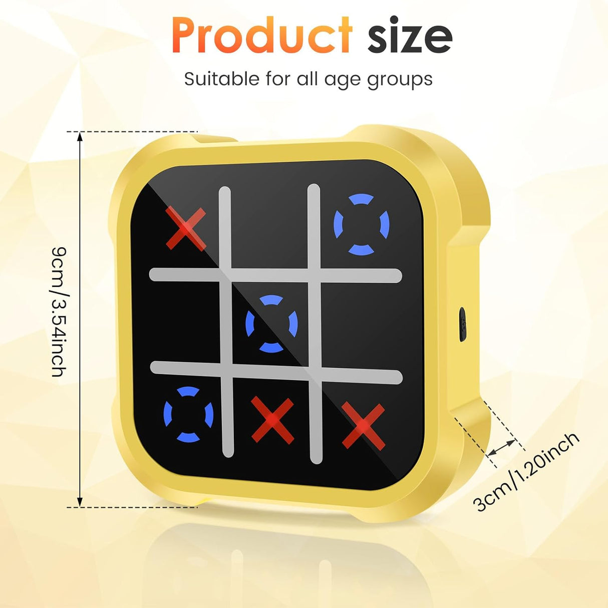 Tic Tac Toe Bolt Electronic Game Console – 3-in-1 Handheld Puzzle | Board Games | SASKA Trading