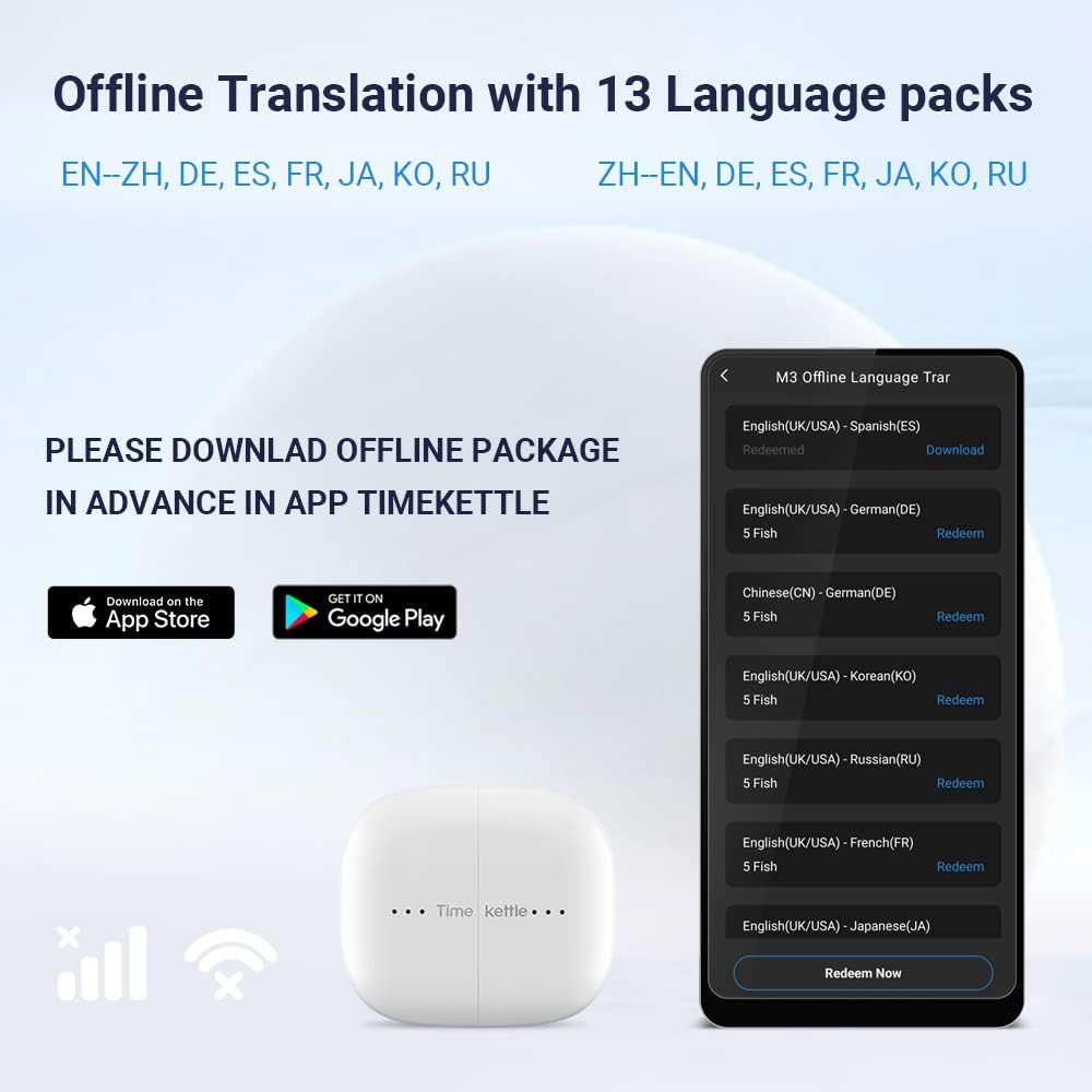 Timekettle M3 Translator Earbuds | Translator Device | SASKA Trading