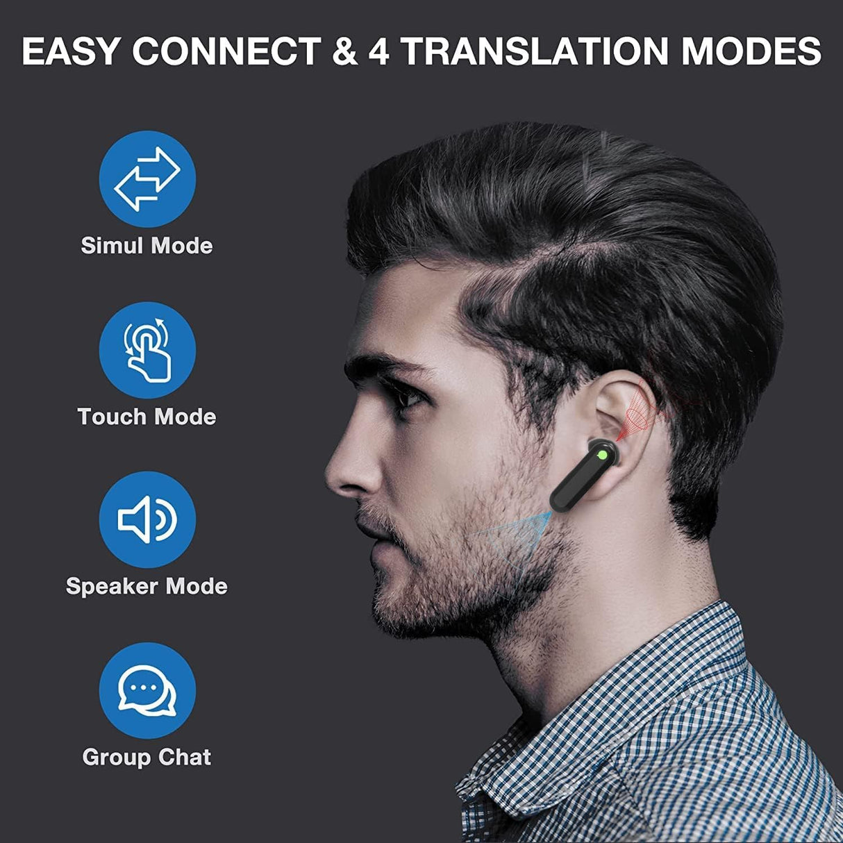Timekettle Language Translator Device – WT2 Edge Real-time Earbud Translator (Offline Ready) | Translator Device | SASKA Trading