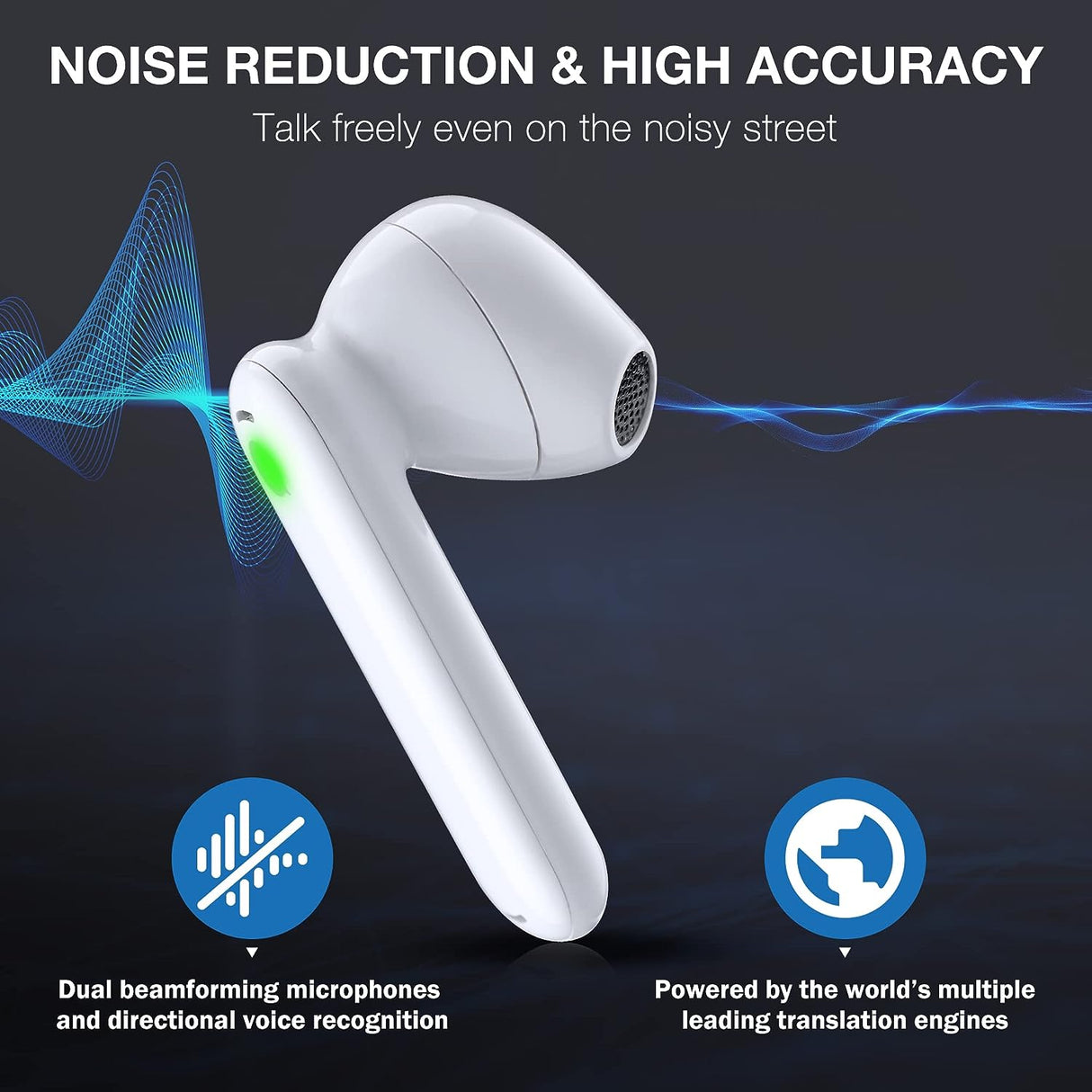 Timekettle Language Translator Device – WT2 Edge Real-time Earbud Translator (Offline Ready) | Translator Device | SASKA Trading