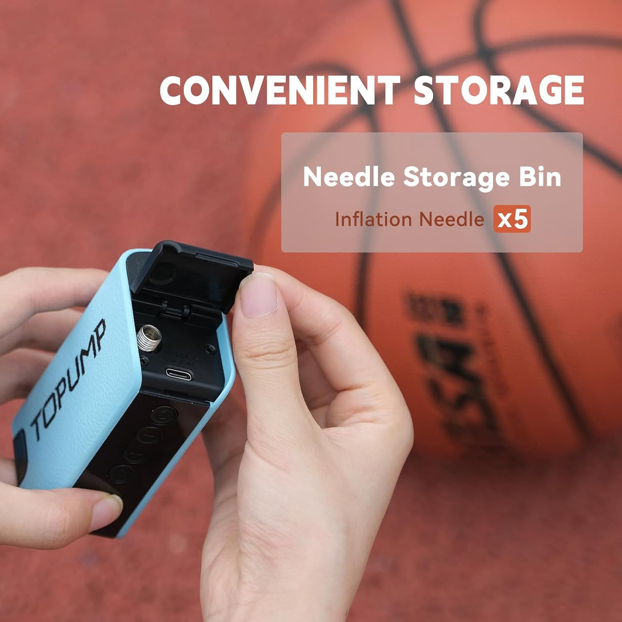 Topump TB1 Electric Air Pump For Balls | Tire Inflator | SASKA Trading