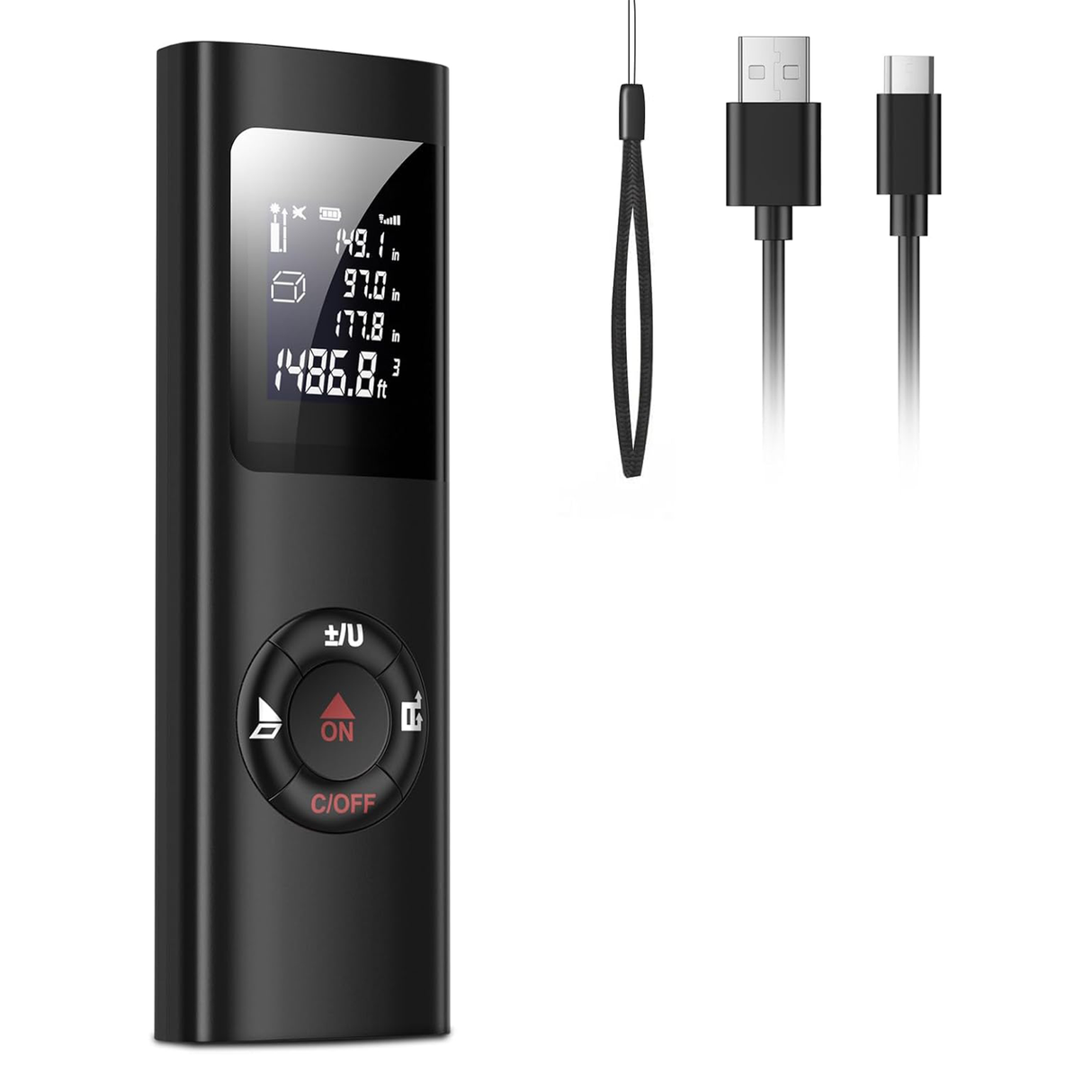 Rechargeable Handheld Laser Distance Meter | Laser Distance Meter | SASKA Trading